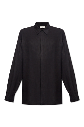 Saint Laurent Silk shirt with lurex threads | Men's Clothing